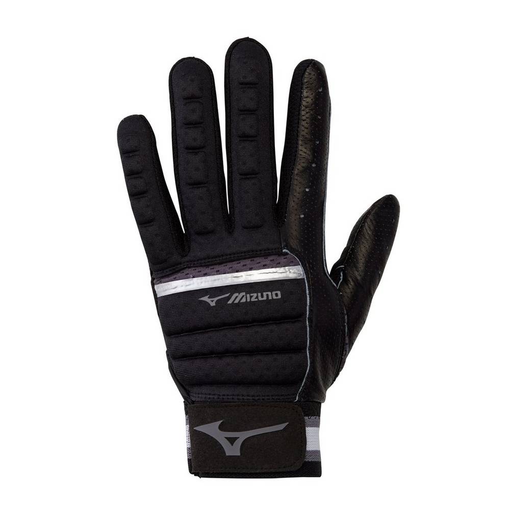 Guantes Mizuno B-130 Adult Baseball Batting Hombre Negras/Gris Ofertas BFED-25907